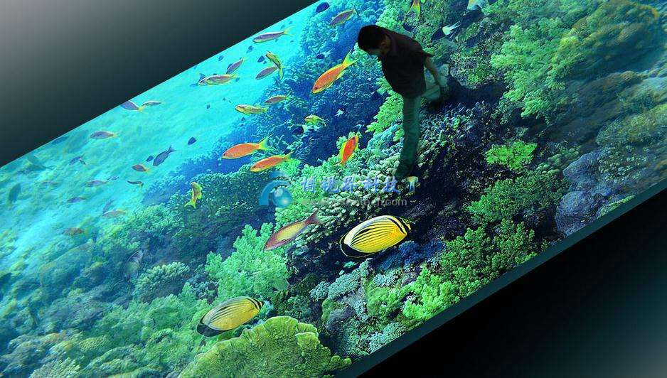 互動走廊，地面互動-博視界科技